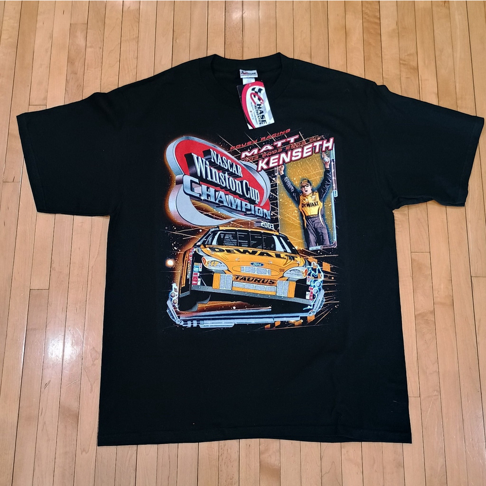 NWT RARE 2003 Nascar Winston Cup Champion Matt Kenseth #17 TShirt Racing DeWalt